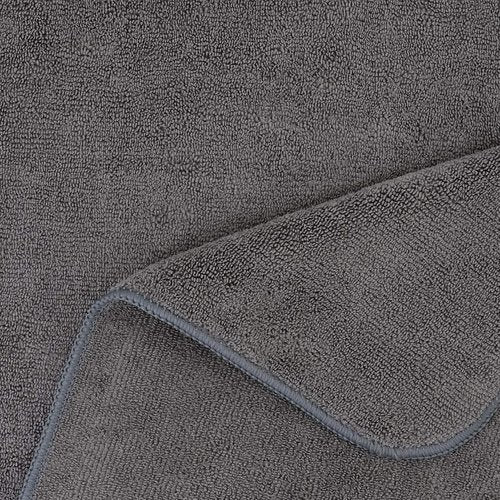 POLYTE Microfiber Hair Drying Towel - Quick Dry, Lint-Free, 20 x 40 in, 2 Pack | Dark Gray