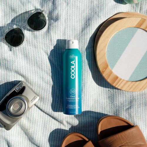 COOLA Organic Sunscreen SPF 50 - Vegan & Gluten-Free Sunblock Spray for Daily Skin Protection