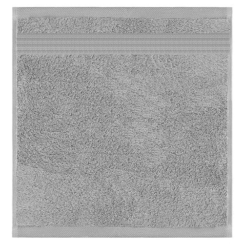 American Veteran Towel, 100% Cotton Turkish Washcloths for Bathroom Essentials 4 Pack, Soft Absorbent Wash Cloths Quick Drying Small Towels Washrags, Light Grey