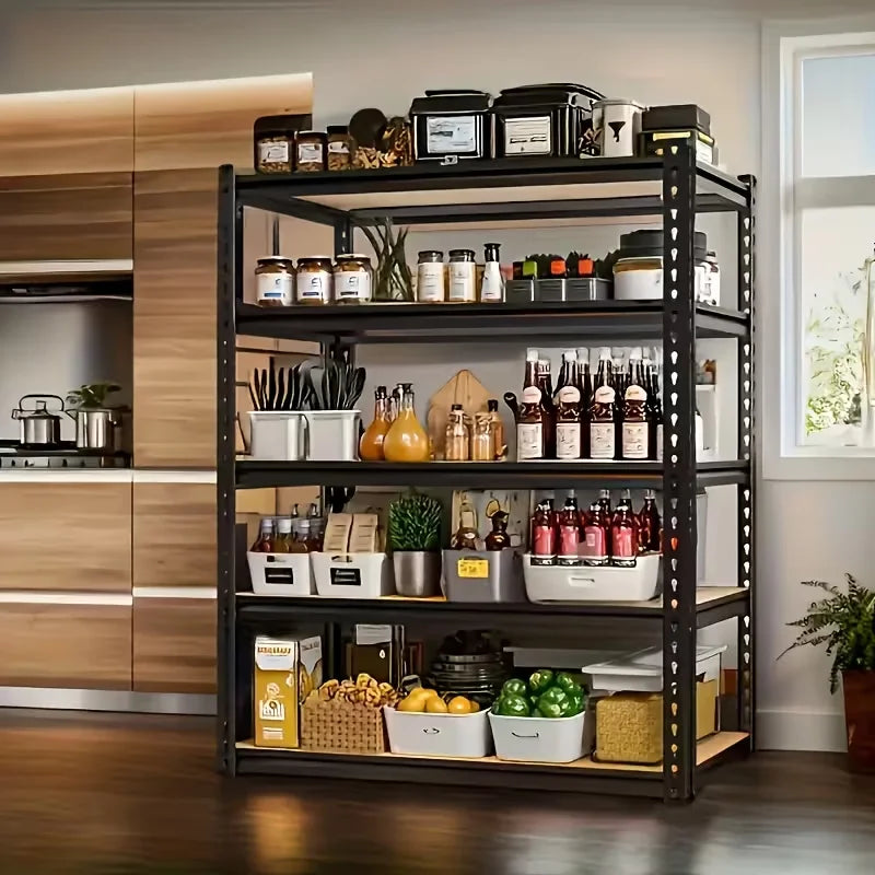 Heavy-Duty Metal Storage Rack - Adjustable Height, 2000 lbs per Layer
