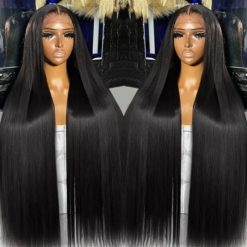 Human Hair Lace Front Wigs 250% Density 13x4 HD Transparent Lace Glueless Full Frontal 13x6