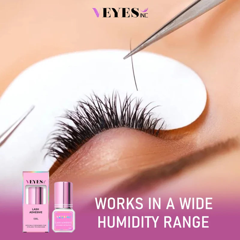 Professional Eyelash Extension Glue - Fast Drying, Up to 8 Weeks Retention, 5ml - Salon Use