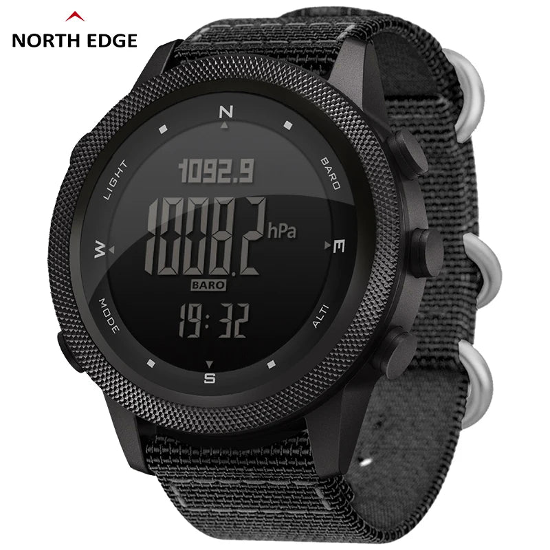 Men's Digital Sports Watch with Altimeter Barometer Compass WR50M Outdoor Fitness