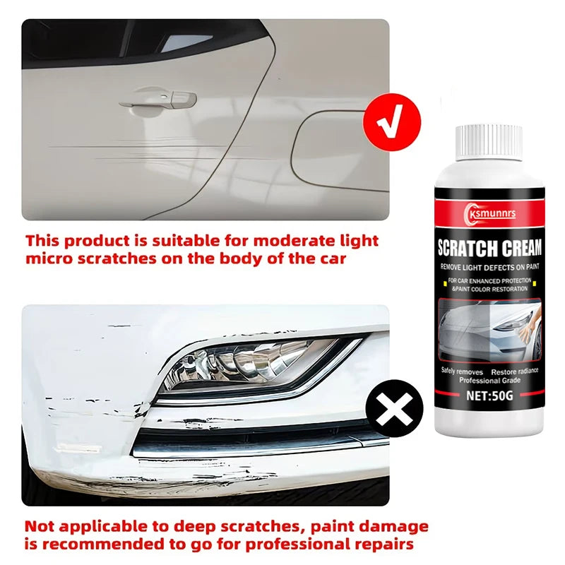 50g Nano Car Scratch Wax - Paint Polishing & Swirl Remover for Multiple Colors