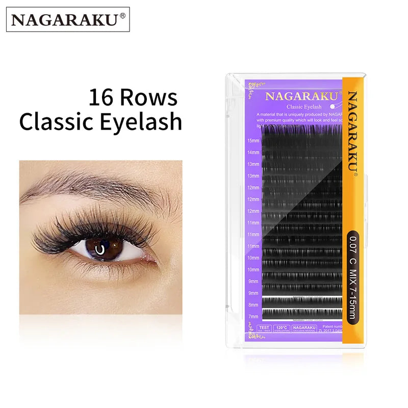 Premium Individual Faux Mink Eyelash Extensions - Natural, Soft, Multiple Variants