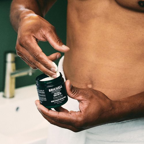 Brickell Men's Shave Butter - Natural & Organic Smooth Formula to Prevent Nicks & Razor Burn | 2 Ounce