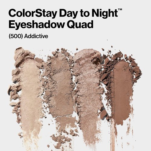 Revlon ColorStay Eyeshadow Quad - Longwear Palette with Transitional Shades | Crease & Smudge Proof, 0.16 oz
