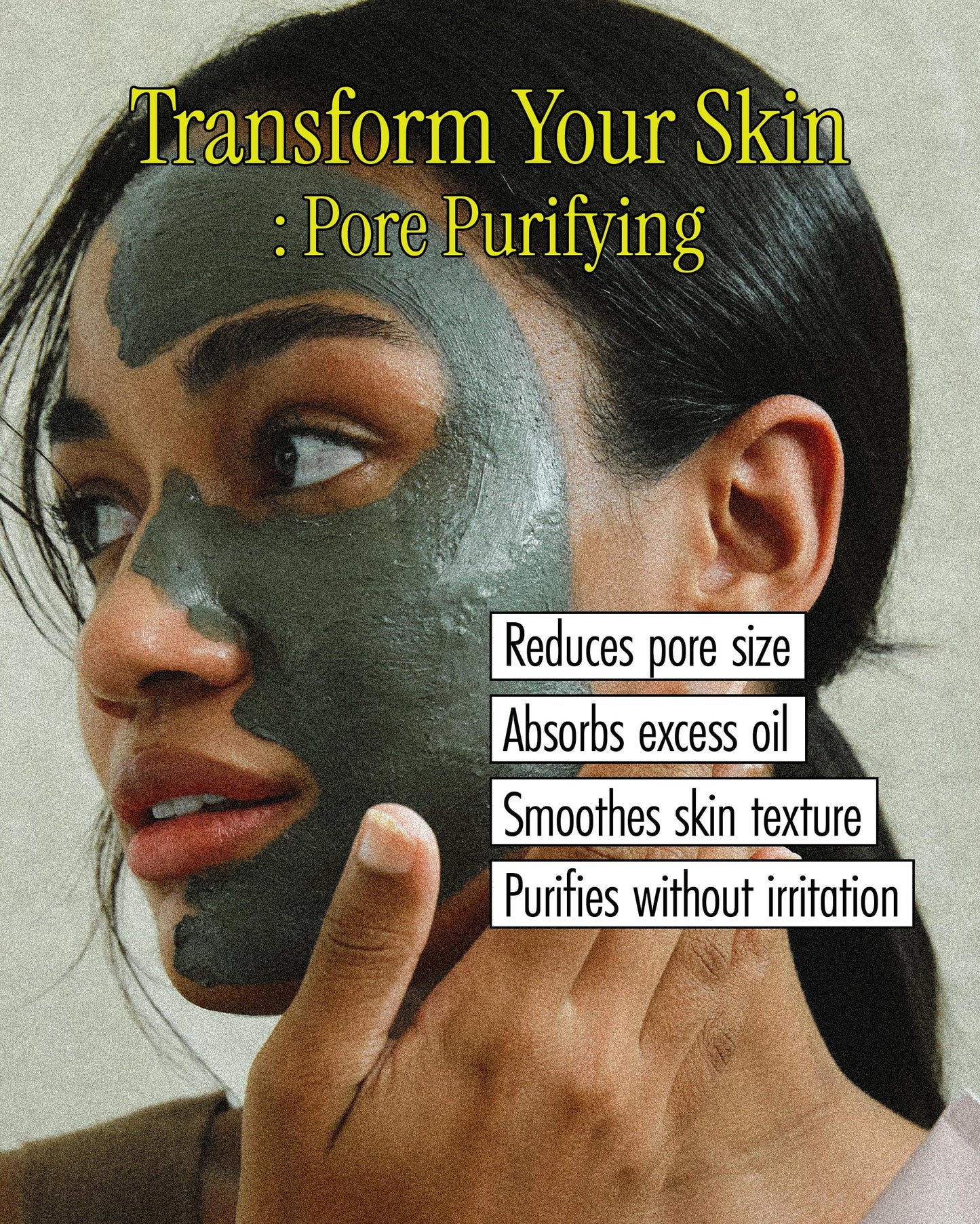 BRMUD Relief Mud Mask - Cardi B Mask - Body Mud Hydrating & Moisturizing Deep Pore Cleanser Face & Body Mask w/ 91.8% Nature-Derived Ingredients - K Beauty Oil Control Wash Off Body Mud (3.71 fl oz)