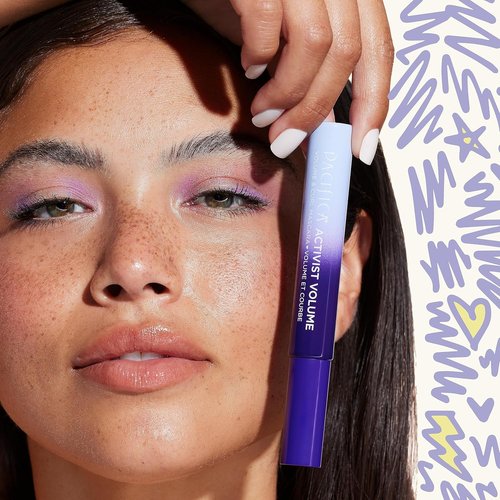 Pacifica Beauty Activist Curling Mascara - Black | Volume & Length | Vegan Brush in Eco-Friendly Glass Tube