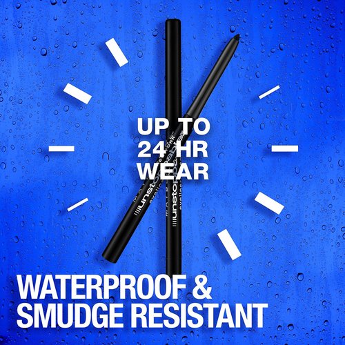 Maybelline Unstoppable Waterproof Eyeliner Pencil - Easy Application, Smooth Glide, Espresso Color, 24-Hour Wear