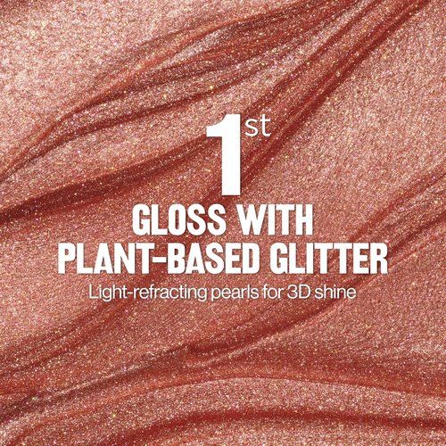 REVLON Super Lustrous Glimmer Gloss - Non-Sticky High-Shine Lip Gloss with Plant-Based Glitter | 003 Lavender Lust, 0.13 fl oz