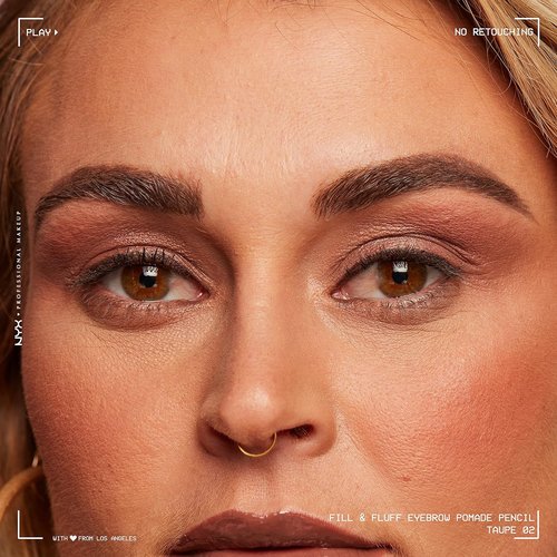 NYX Professional Makeup Eyebrow Pomade Pencil - Fill & Fluff Formula in Taupe Shade