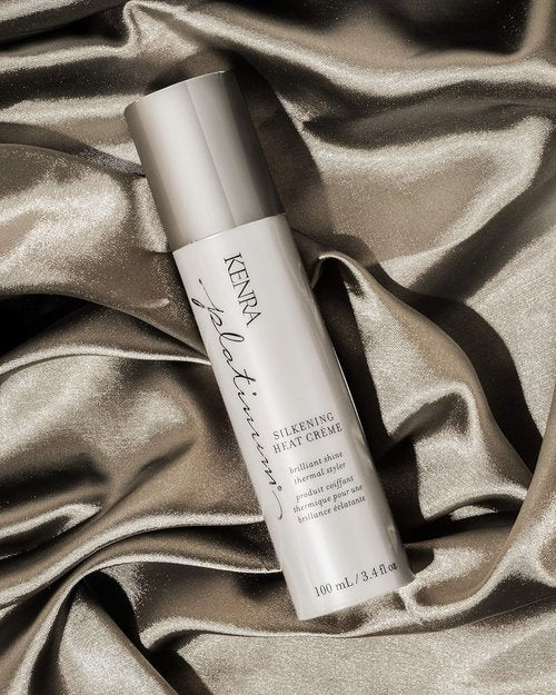 Kenra Platinum Silkening Heat Crème - Brilliant Shine Thermal Styler | Reduces Heat Damage | 3.4 fl. Oz