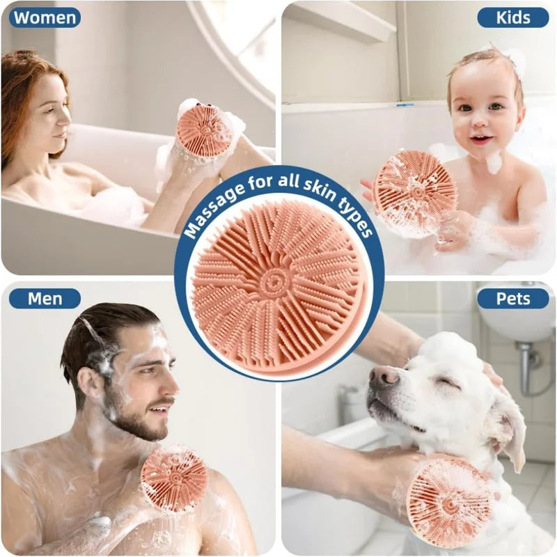 Silicone Body Cleansing Brush Exfoliating Shower Body Brush for Gentle Massage