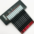 Matte Lip Liner Set - 12 Assorted Long-Lasting Lipstick Pencils Gift Set