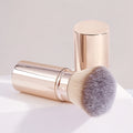 Retractable Foundation Makeup Brush with Cover - Kabuki Powder Blusher Brush for Travel