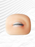 Eyelash Practice Mannequin Head Silicone Flat Doll Head for False Lash Training