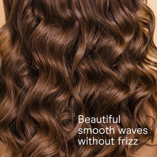 Conair Double Ceramic 1-Inch Curling Wand, Produces Flawless Waves, Curling Iron for Use on Medium and Long Hair, 30 Heat Setting Curling Iron, White