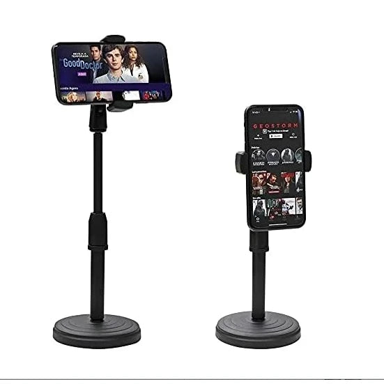 Mobile Phone Support Tripod with 360° Rotation & Adjustable Height