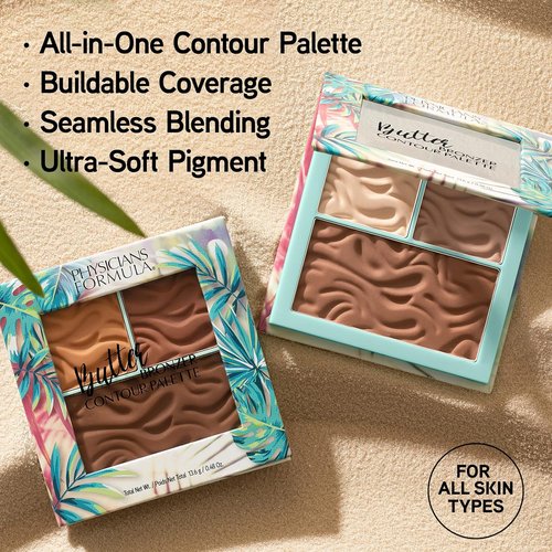 Physicians Formula Butter Bronzer Palette - Light/Medium Contour for Flawless Skin | 0.48 Ounce