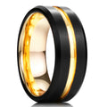 Men Women 8mm Stainless Steel Wedding Ring Beveled Edge Matte Finish Jewelry
