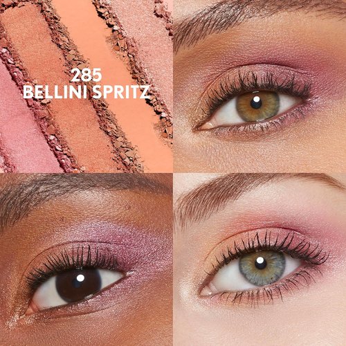 Covergirl Eye Enhancer Eyeshadow Quad - Bellini Spritz | Easy to Wear, Clean & Vegan, Talc-Free, 0.19oz
