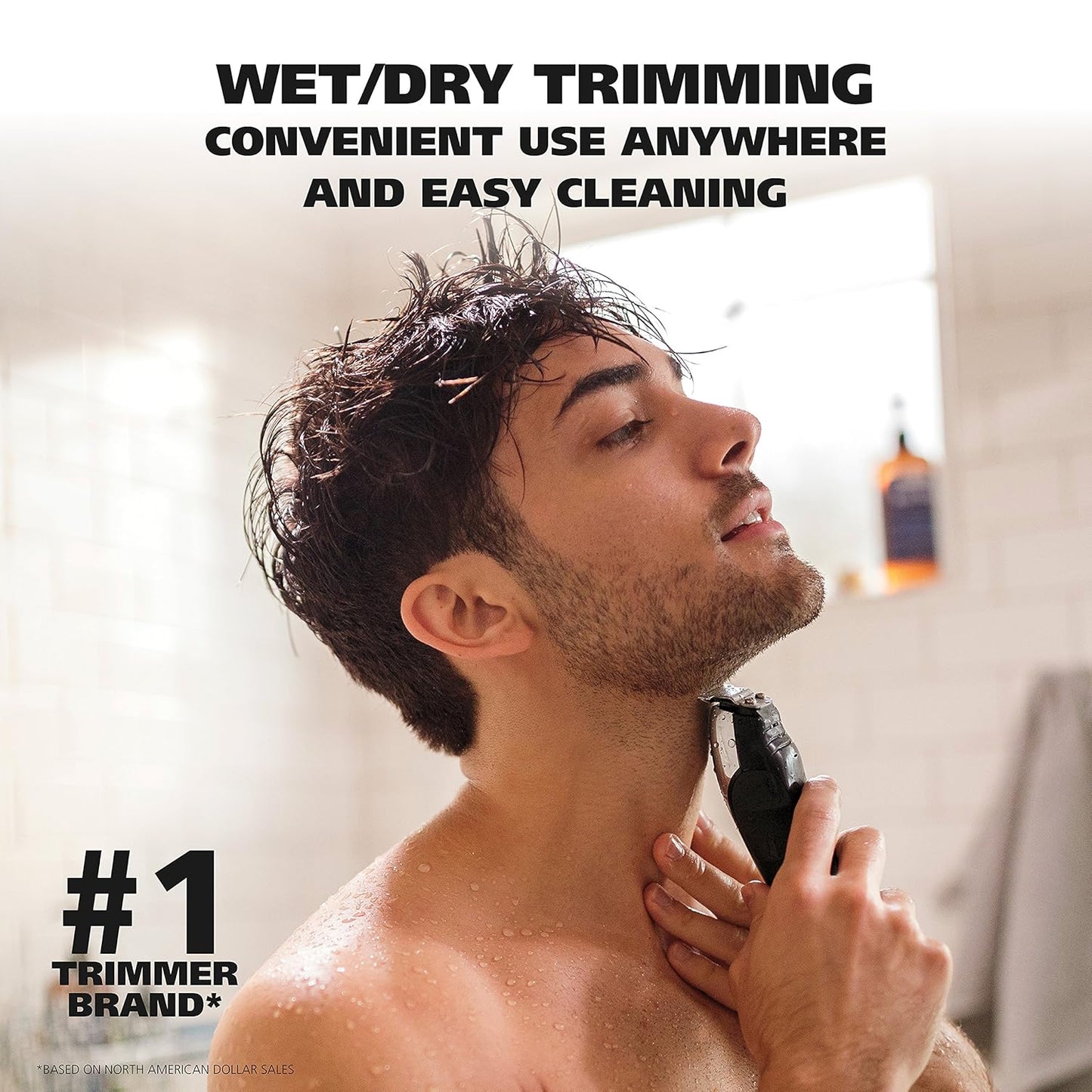 Wahl Aqua Blade® Deluxe Beard Trimmer - Rechargeable Wet/Dry Grooming with Interchangeable Heads | Model 9899-100