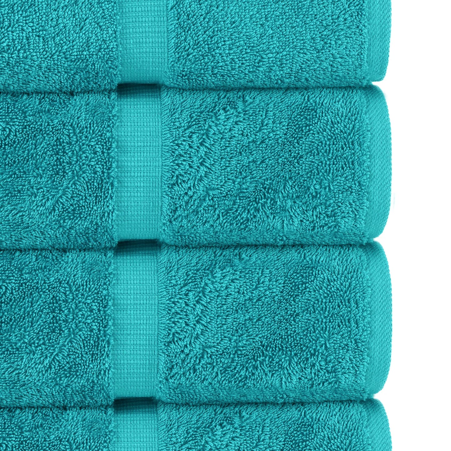 Chakir Turkish Linens | Hotel & Spa Quality 100% Cotton Premium Turkish Towels | Soft & Absorbent (6-Piece Hand Towels, Aqua)