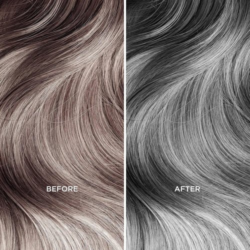 MOEHAIR Color Infuse Silver - Purple Toner for Silver, Gray & White Hair | 12 Fl. Oz | Neutralizes Brassiness