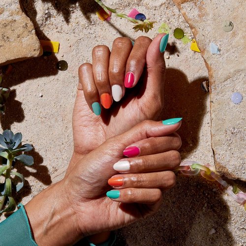 Essie Expressie Nail Polish - Quick Dry Vegan Blue Shade "Bring The Beat" | 0.33 Fl Oz
