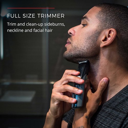 Remington Body Groomer Kit - Advanced Rechargeable Beard Trimmer with 10 Pieces | 6.3 Inch, Black