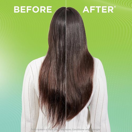 Garnier Fructis Pure Clean Shampoo & Hydrating Conditioner Set | 3-Piece Hair Care Kit