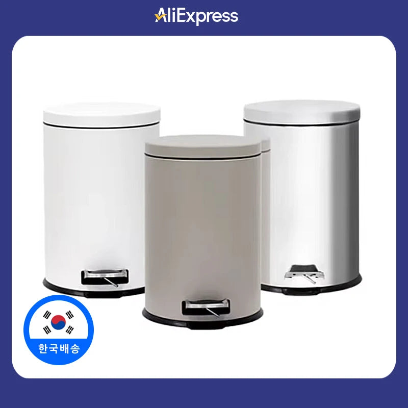 Noiseless Pedal Trash Can 20L Household Waste Bin - Easy Life