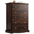 5-Drawer Dresser with Anti-Tip Safety - 45 Inch Modern Rustic Bedroom Storage