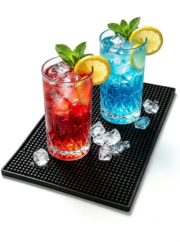 Rubber Bar Mat Non Slip Spill Catcher for Bartending and Kitchen