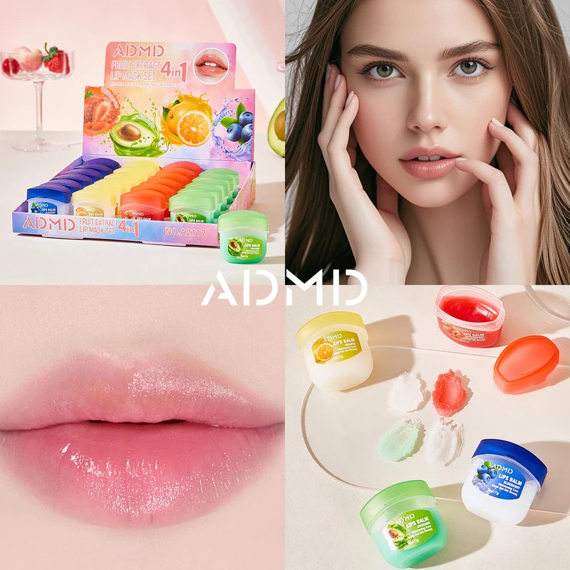 Moisturizing Lip Balm Set - Anti-Cracking Lip Care with Natural Plant Extracts