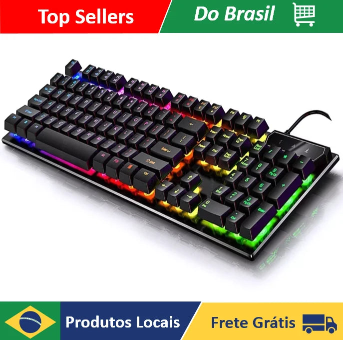 Semi-Magnetic RGB Gaming Mechanical Keyboard with USB Plug & Play
