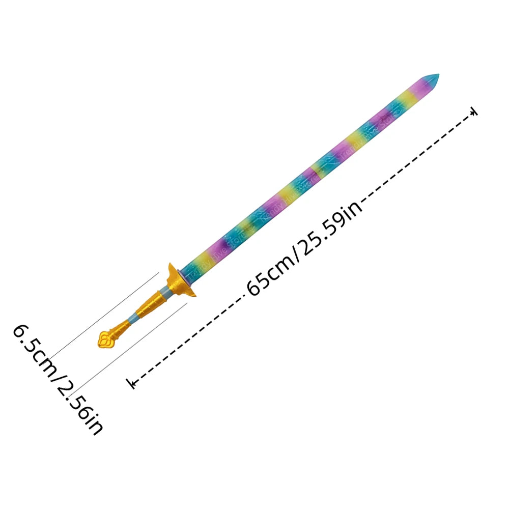 Colorful LED Sword Cosplay Prop for Women Halloween Carnival Roleplay