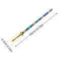 Colorful LED Sword Cosplay Prop for Women Halloween Carnival Roleplay