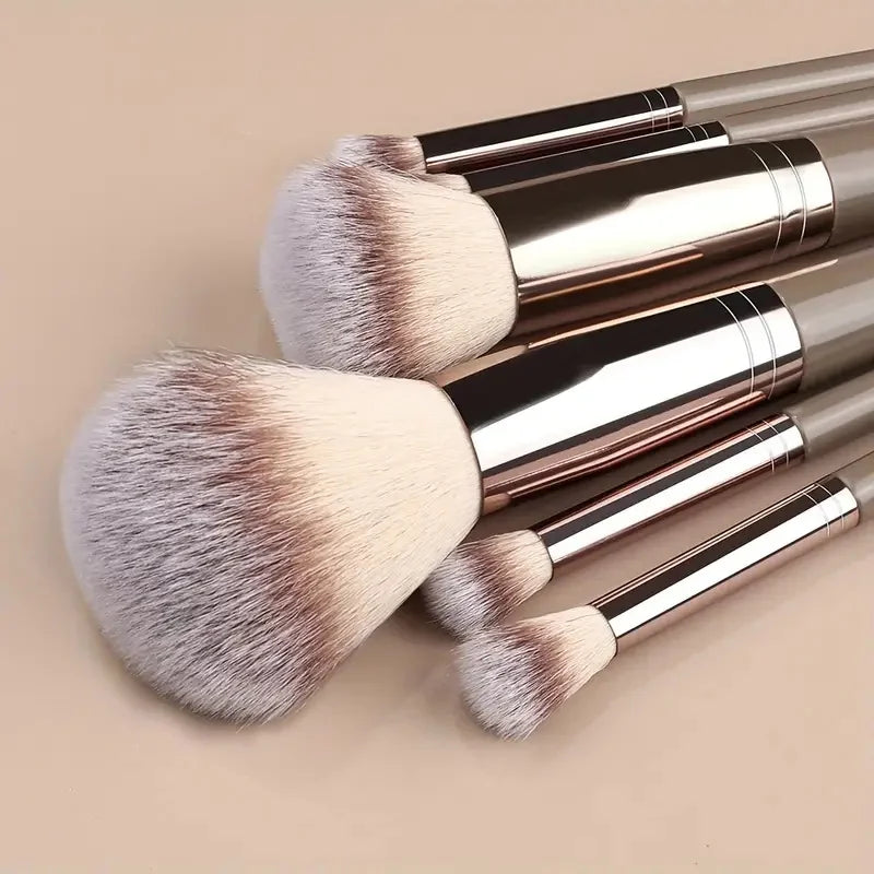 Premium Makeup Brush Set with Soft Fluffy Bristles - 3-20 Pieces