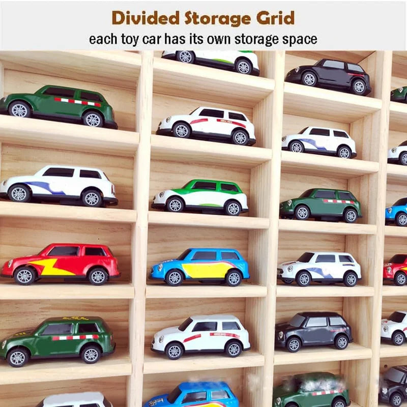 Toy Car Display Shelf Organizer for Miniature Figures and Collectibles
