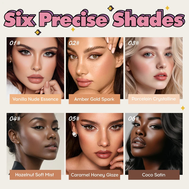 Highlighter Stick Face Makeup Glow Stick Natural Radiance Cheekbone Nose Bridge 4 Shades