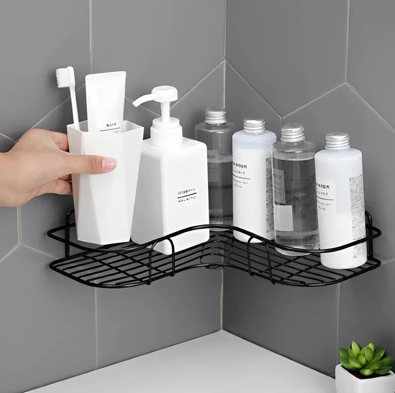 Wall Shelf Stand for Bathroom Kitchen Laundry with High Wall Stickers - Nevedie Store