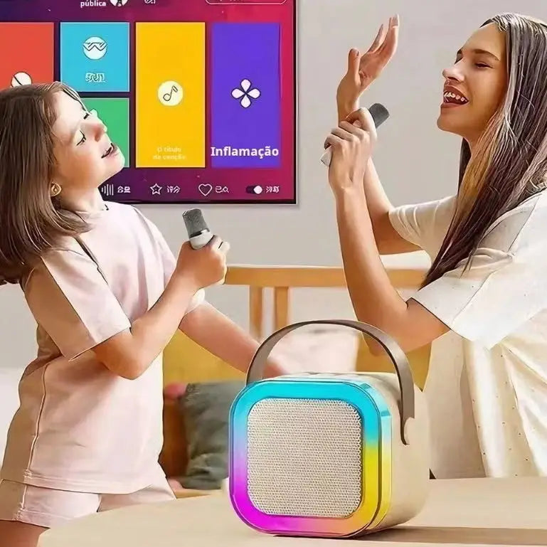 Wireless Bluetooth Portable Karaoke Speaker with Microphone Support