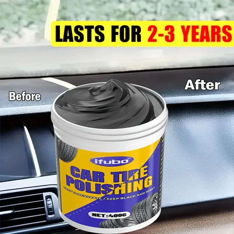 Car Plastic Repair Wax - Scratch Remover, Tire Shine & Interior Protectant