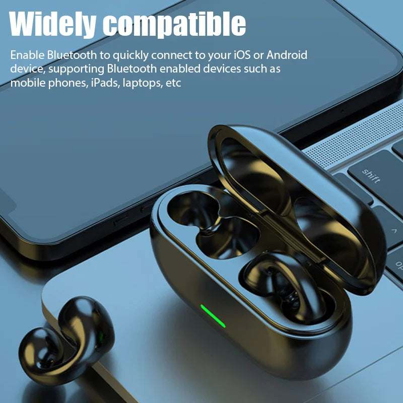 Wireless Bluetooth Earbuds with Noise Cancellation Stereo Bass TWS Microphone