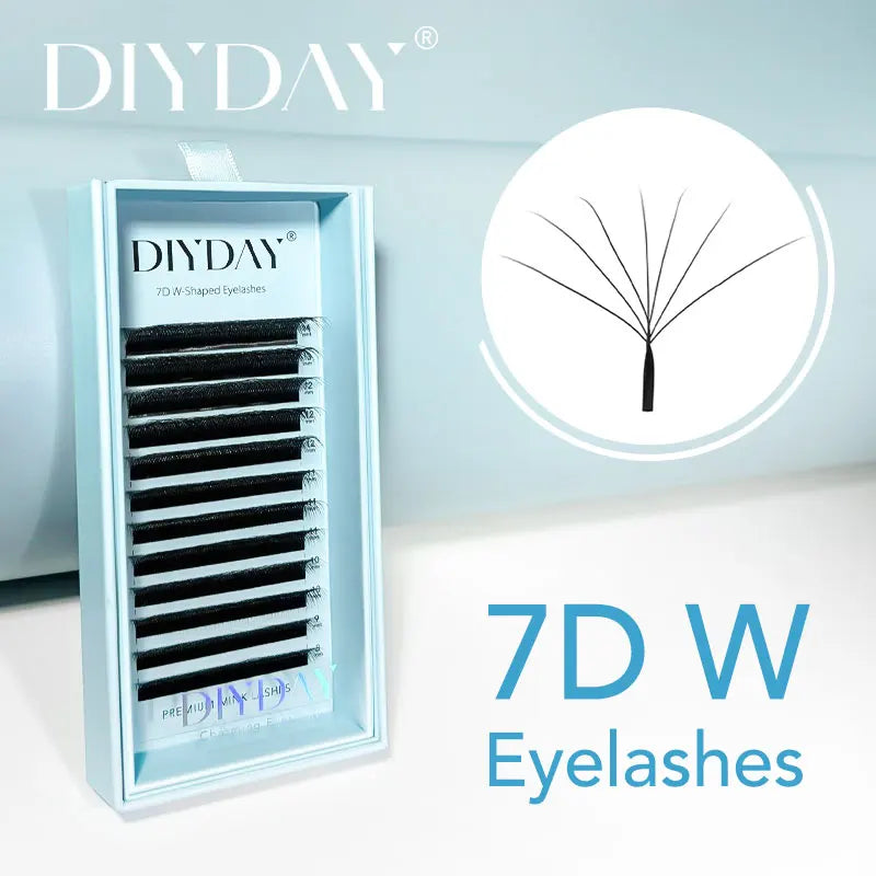 7D 8D W Shape Eyelash Extension Fans - Natural Soft False Lash Extensions