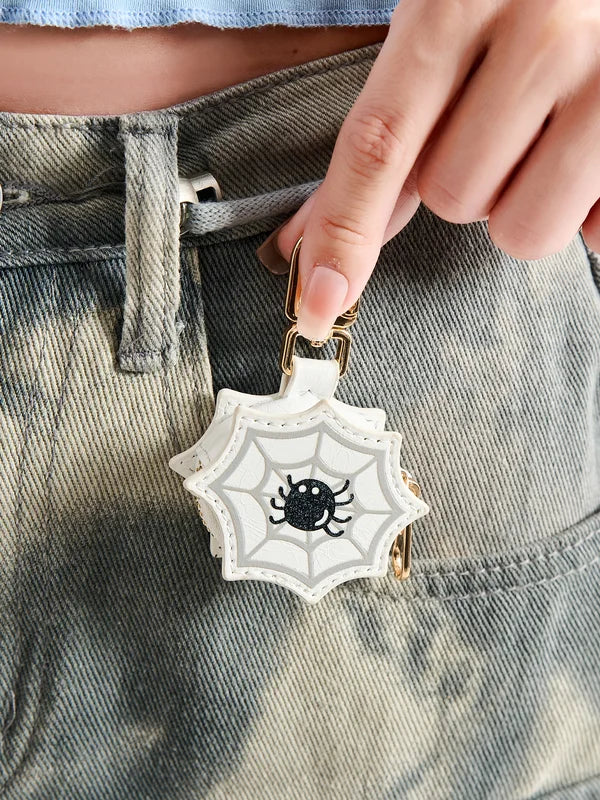 Halloween Coin Purse Keychain Mini Wallet with Pumpkin Design - New Money Pouch