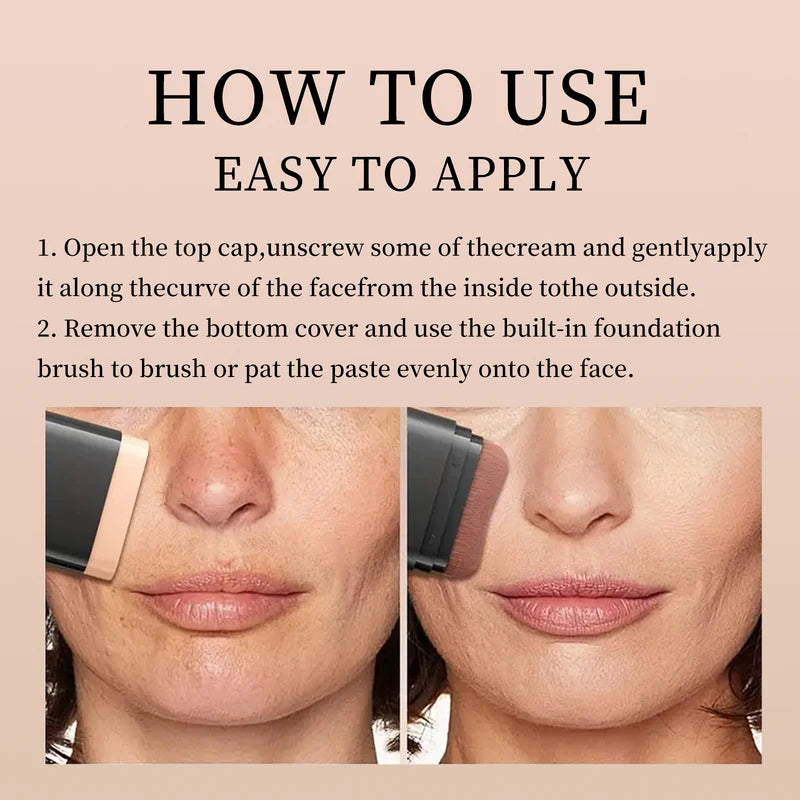 Concealer Foundation Stick - Waterproof Matte Face Makeup for Contouring & Coverage