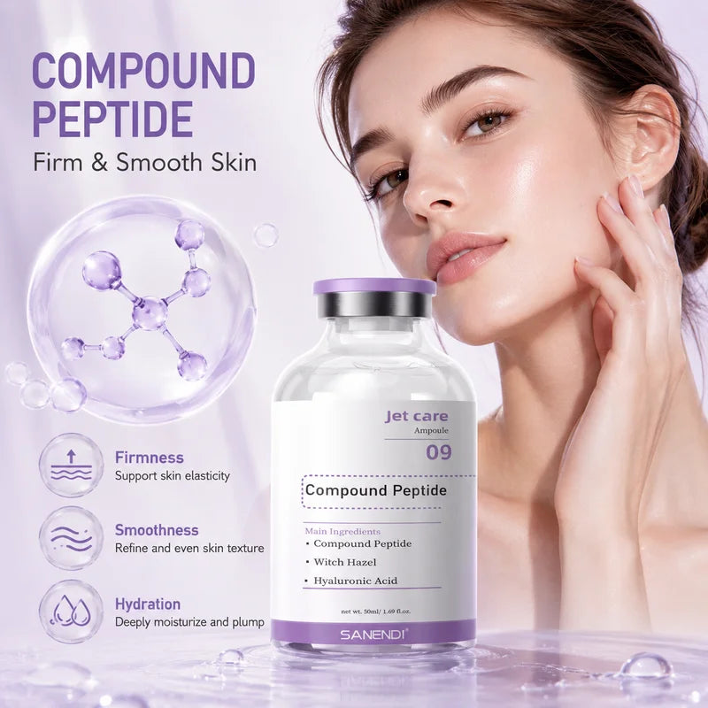 Hydrating Face Serum with Salmon DNA & Hyaluronic Acid - Anti-Aging Moisturizer & Copper Peptide Essence